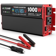 1000 Watt Power Inverter 12V DC to 110V/120V AC Car Inverter with LCD Screen ... picture
