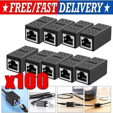 RJ45 Inline Coupler Cat6/Cat5e Ethernet Network Cable Extender Connector lot picture