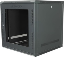 Networx 12U Wall Mount Server Cabinet - 24 Inch Depth Acrylic Door Flat Packed picture