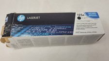 Genuine HP 125A Black CB540A Laserjet Printer Toner Cartridge Open Box picture