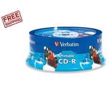CD-R Blank Discs 700MB 80 Min - 25 Pack White Inkjet Printable - Fast Drying picture