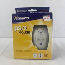 Memorex PS/2 Mouse 3 Button Mouse Contour Design Plug And Play New In Box  picture