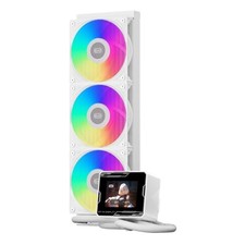 PCCOOLER GT360M 360mm AIO CPU Cooler with 2.8-Inch LCD, White picture