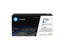 HP 213X High Yield Cyan Original LaserJet Toner Cartridge, ~6,000 pages, W2131X picture