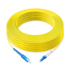 30 Meter Fiber Optic Patch Cord SC UPC to LC UPC Simplex Single Mode OS2 picture