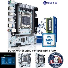 SOYO X99 Motherboard LGA 2011-3 Xeon E5 2680 V4 CPU 16G DDR4 ECC RAM picture