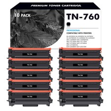 10PK TN760 Toner Cartridge For Brother TN730 MFC-L2710DW L2550DW HL-L2350DW picture