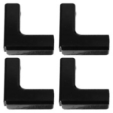 4pcs Aquarium Glass Canopy L Shaped Clamp, Aluminum Alloy, Black picture