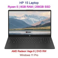 NEW HP 15 15.6 Ryzen 5 2500U 8GB RAM 256GB SSD DVD RW Win11 Pro picture