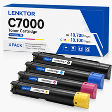 C7000 106R03757 4PK BK/C/M/Y Compatible Toner Cartridge for C7000 C7000DN C7000N picture