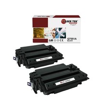 2Pk LTS 51A Q7551A Black Compatible for HP LaserJet M3027 M3027x M3035 MFP Toner picture