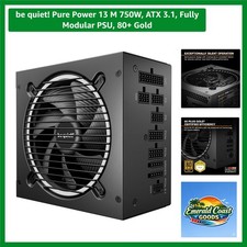 Pure Power 13 M 750W, ATX 3.1, Fully Modular PSU, 80+ Gold picture