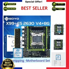 SOYO X99 LGA 2011-3 Motherboard Bundle with Xeon E5 2630 V4 CPU DDR4 8GB RAM picture