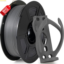 PETG GF Filament 1.75mm Matte Gray 1kg Glass Fiber Strong Low Warp - US picture