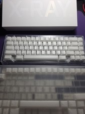 Omnitype Bauer Lite Clear Pre-Built Custom Keyboard W/mods X-Ray Keycaps  picture