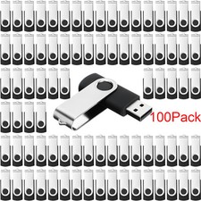 100 Pack USB Flash Drives Bulk 2.0 Memory Jump Drive for Data Storage picture