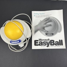 Microsoft Easyball Trackball Early Ergonomic Mouse Serial Connector Untested picture