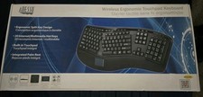 Adesso Tru-Form Wireless Keyboard Black WKB-4500UB **FAST SHIPPING** picture