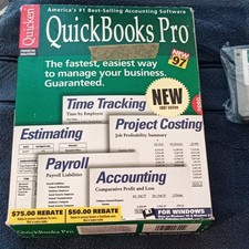 Quicken QuickBooks Pro v5.0 Accounting Software for Windows 3.5