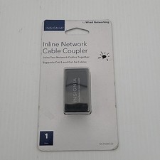 Insignia Cat-5/5e/6 RJ45 Inline Ethernet Cable Coupler Adapter Grey NS-PNWIC50-C picture