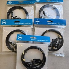 LOT 5  Genuine Dell Premium Laptop Keyed Lock 6ft High Strength Kensington J1XD6 picture