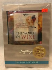 World Library: The World Of Wine (Windows,1996, SoftKey) New in original package picture