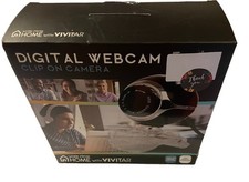 Vivitar Digital Webcam VWC101-BLK Clip-On 360° Mic Windows Mac USB picture