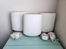 Netgear Orbi RBK753 AX4200 Tri-Band Mesh WiFi 6 System RBR750 2 Satellites Cords picture