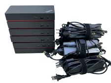 LOT OF 6:  LENOVO THINKPAD UNIVERSAL USB-C DOCK LDA-KP  40AY + 90W AC ADAPTER picture