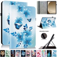 Butterfly Flower Lion Tablet Case For Samsung Tab A7 A8 A9 S6 S7 S8 S9 S10 FE picture