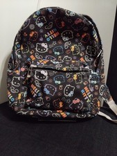 NEW | Hello Kitty Black Canvas Cartoon Casual Backpack 15 inch Laptop storage picture