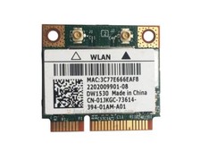 👍Dell DW1530 Optiplex 7010 9010 Wifi Card Half-Height Mini-PCI 802.11abgn 1JKGC picture