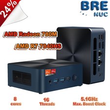 BRENUC N7P Mini PC Ryzen 7 7840HS 16GB DDR5 1TB NVMe SSD Radeon 780M Gaming PC picture