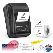 SUPVAN T50M Pro Bluetooth Label Maker Machine Tape, Black picture