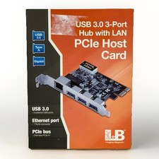 SIIG 3 Port PCIe USB 3.0 Adapt Card + Gigabit Ethernet LAN - Standard & Low picture