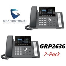 2 Grandstream GRP2636 12-Line 6 SIP IP Phone Color Screen Dual Gigabit Lot picture