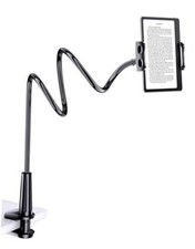Gooseneck Kindle&Tablet Holder for Bed Hands-Free Reading on Bed Black picture