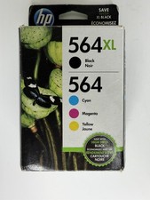 HP 564XL Black & HP 564 Color Ink Cartridges Genuine Expired 9/18 New Sealed picture