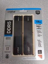 Crucial Pro 128GB Kit (2x64GB) DDR5 RAM, 5600MHz Memory UDIMM CP2K64G56C46U5 USA picture