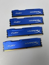 Kingston HyperX Fury 16GB(4x4GB) DDR3 1600MHz CL10 Desktop RAM HX316C10FK2/8 Blu picture