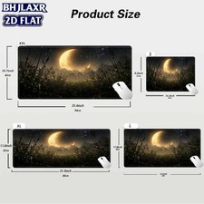 1pc BHJLAXR XXL Galaxy Crescent Moon Firefly Desk Mat & Mouse Pad - Non-Slip R picture