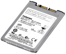HARD DRIVE TOSHIBA MK1216GSG 120GB 5.4K 8MB microSATA 1.8'' picture