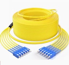 10-50M Fiber Optic Jumper 6 Fiber SC LC Fan-Out SM OS2 Breakout Cable Assemblies picture