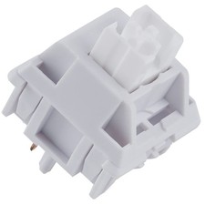 WS White Silent Linear Mechanical Keyboard 5Pin 45gf Lubed Switches 35 PCS picture