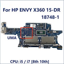 18748-1 For HP X360 15-DR Motherboard With I5 I7 8th or 10th Gen CPU 100% Tested picture