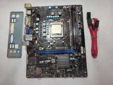 MSI H61M-P25 (B3) Motherboard Core i3-2120, 4GB RAM, IO Shield #1246 picture