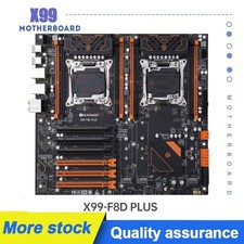 X99 Dual CPU Motherboard F8D PLUS DDR4 RECC 512GB M.2 NVME NGFF USB3.0 E-ATX picture