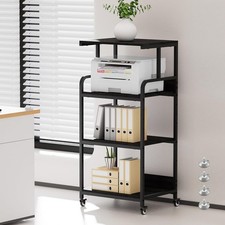 4 Tier Printer Stand with Wheels, Extra Large Tall Printer Table for Home Off... picture