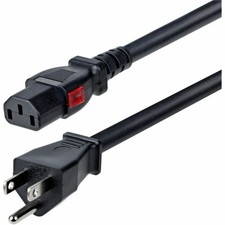 StarTech 15ft (4.5m) Heavy Duty Power Cord, NEMA 5-15P to Locking C13, 125V 15A, picture