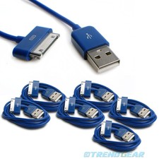 6X 10FT 30-PIN USB SYNC DATA POWER CHARGER BLUE CABLE IPHONE IPOD TOUCH IPAD picture